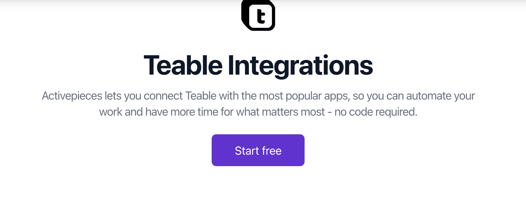 Teable Integrations